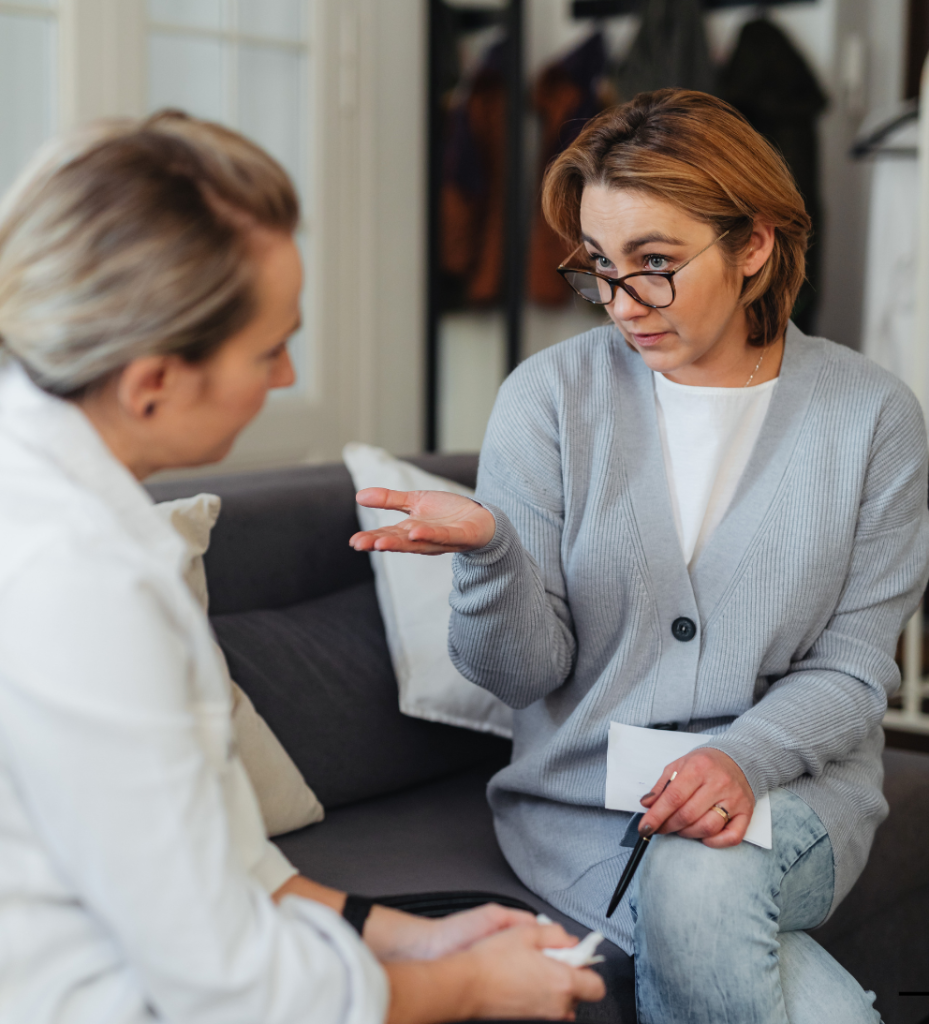 One-on-one therapy session
